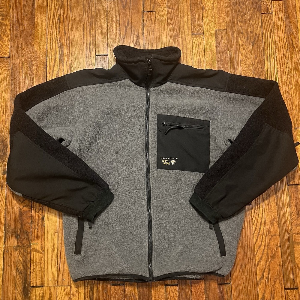 Mountain Hardwear Mens Jacket Size Medium Full Zip  Polyester Gray Polartec